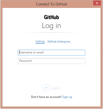 Окно авторизации GitHub